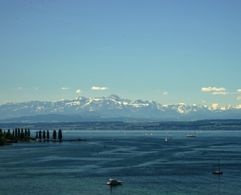Alpen und Seeblick am Bodensee